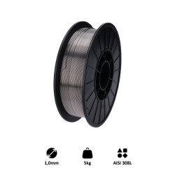 Zvárací drôt /AISI 308L (1.0 mm) 5kg, MIG-MAG nerez Zvárací drôt /AISI 308L (1.0 mm) 5kg, MIG-MAG nerez